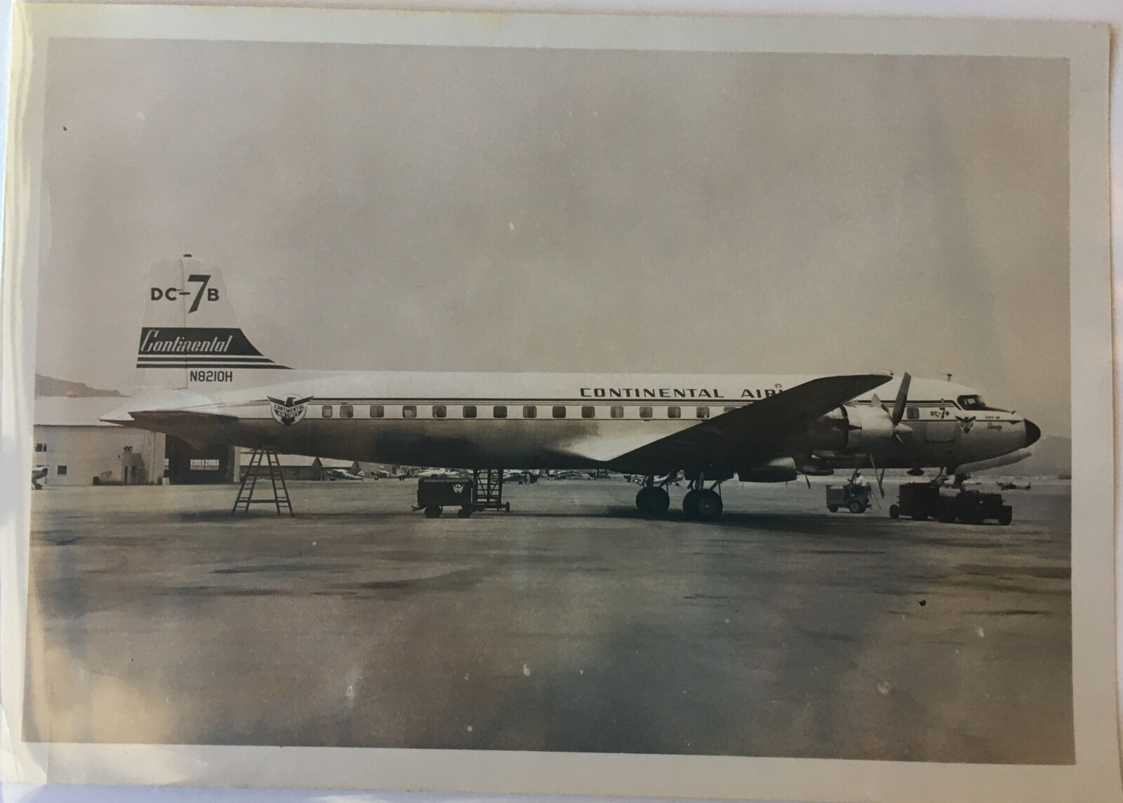 Vintage Original Continental Airlines DC-7 B International News Photo 1957
