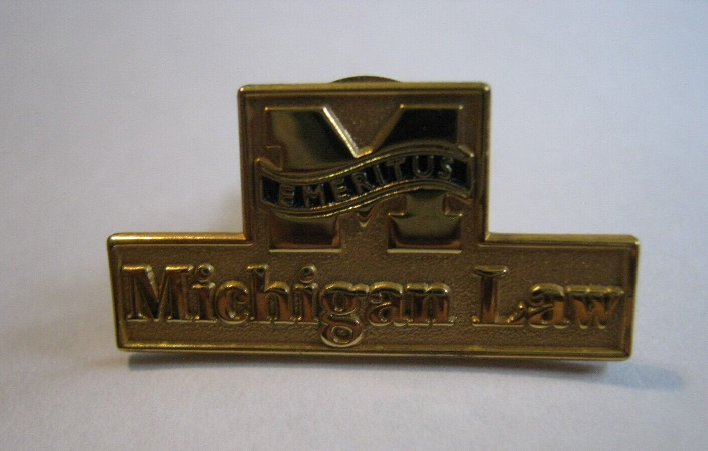 University of MICHIGAN LAW Gold Plated STERLING 1\
