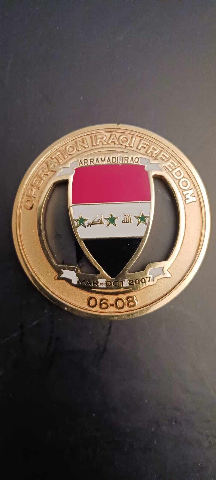 Operation Iraq Freedom 90th anniversary Challenge Coin