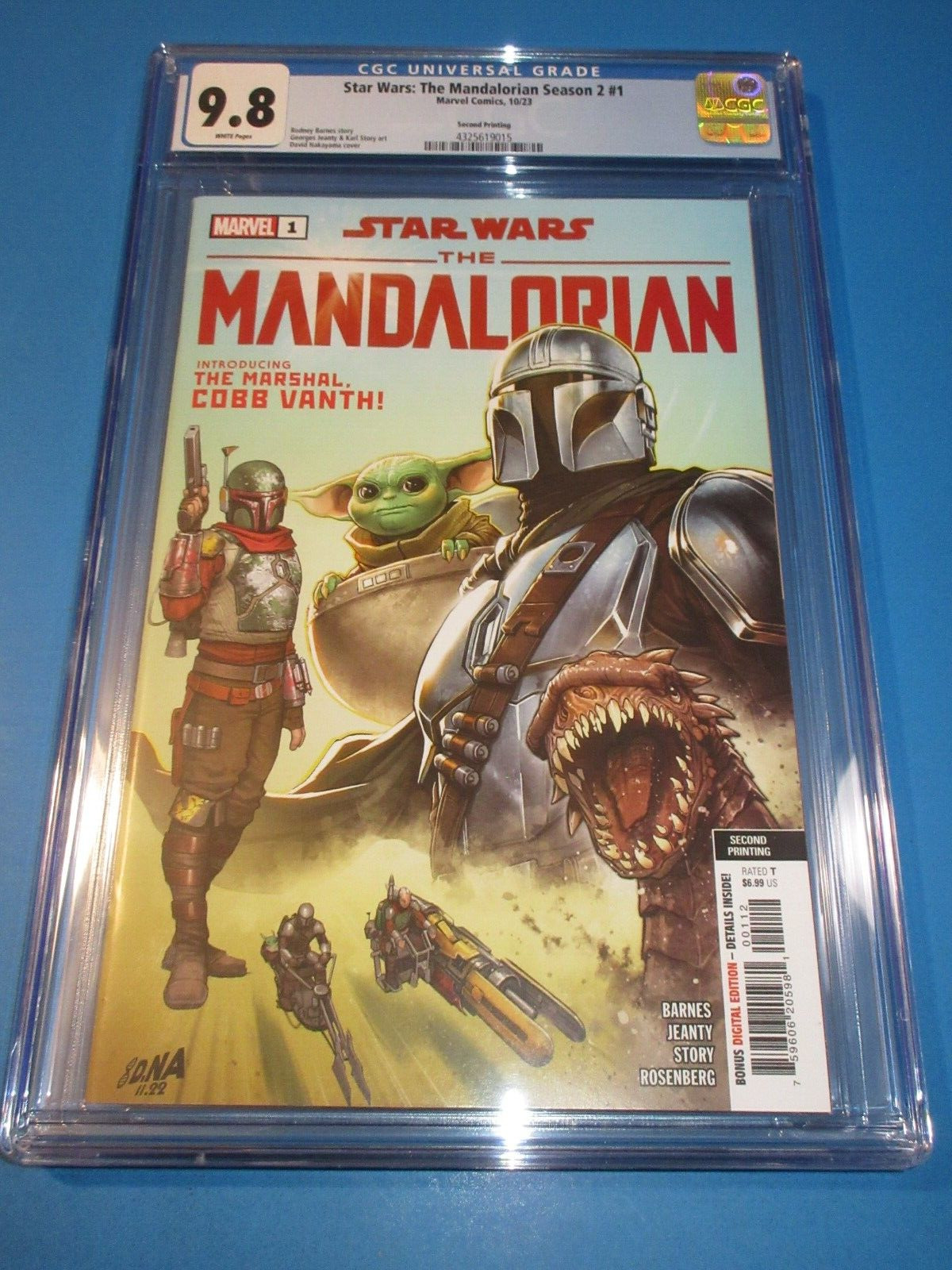 Star Wars Mandalorian Season 2 #1 2nd Print CGC 9.8 NM/M Gorgeous Gem Wow