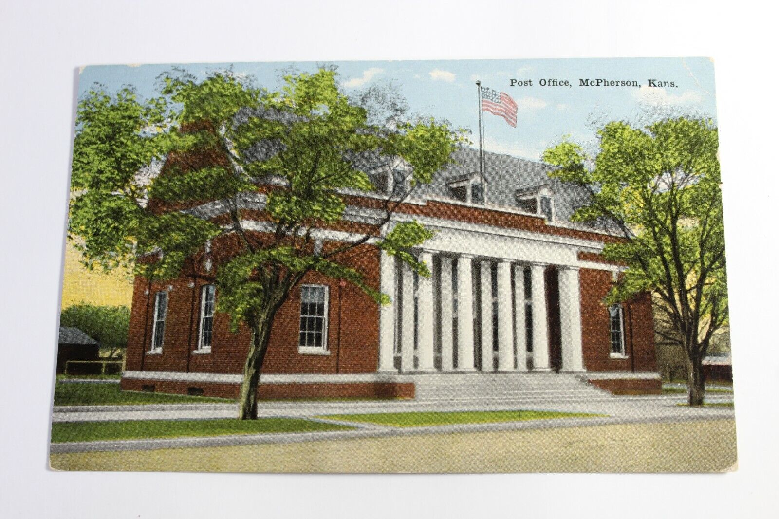 Postcard - Post Office, McPherson, KS Kansas vintage building unposted