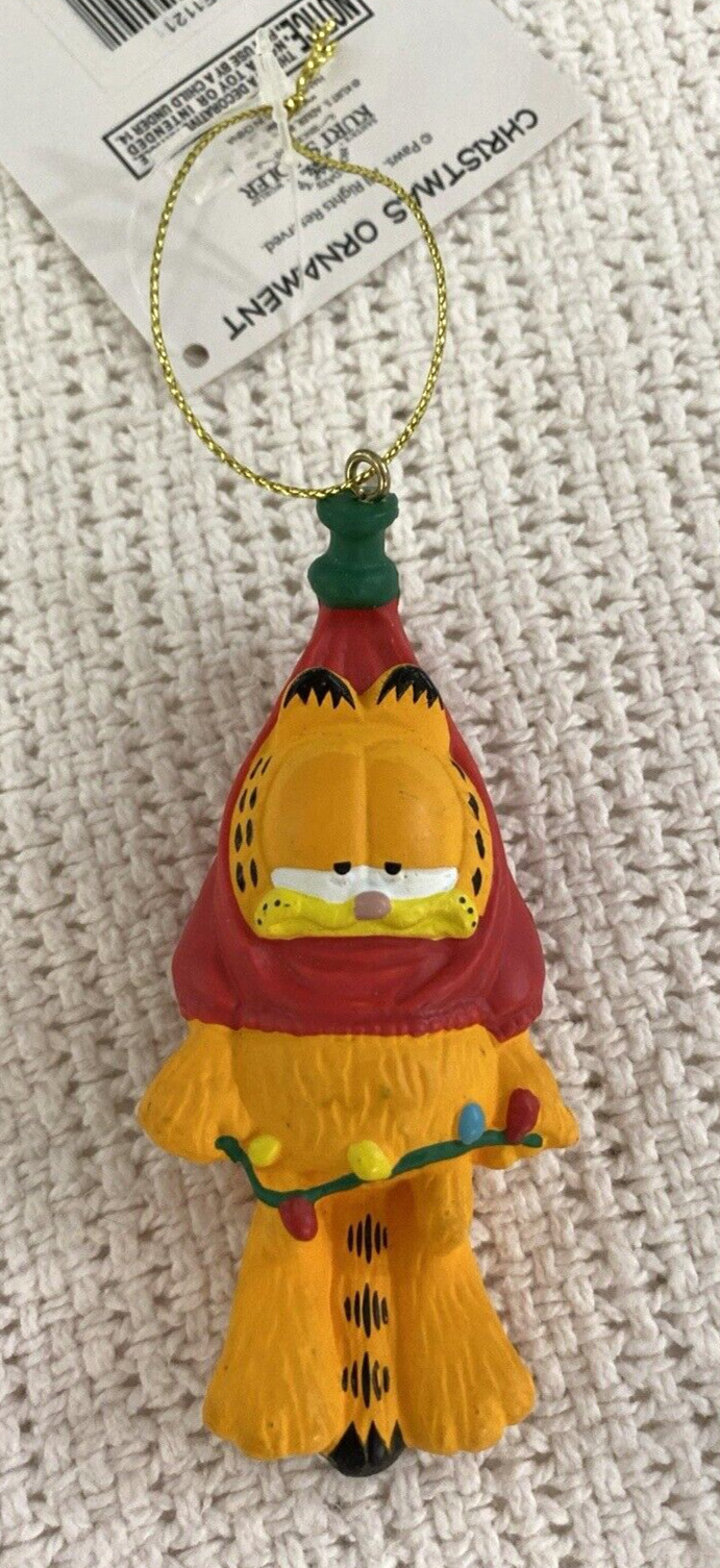 Garfield With Christmas Light Strand Ornament 