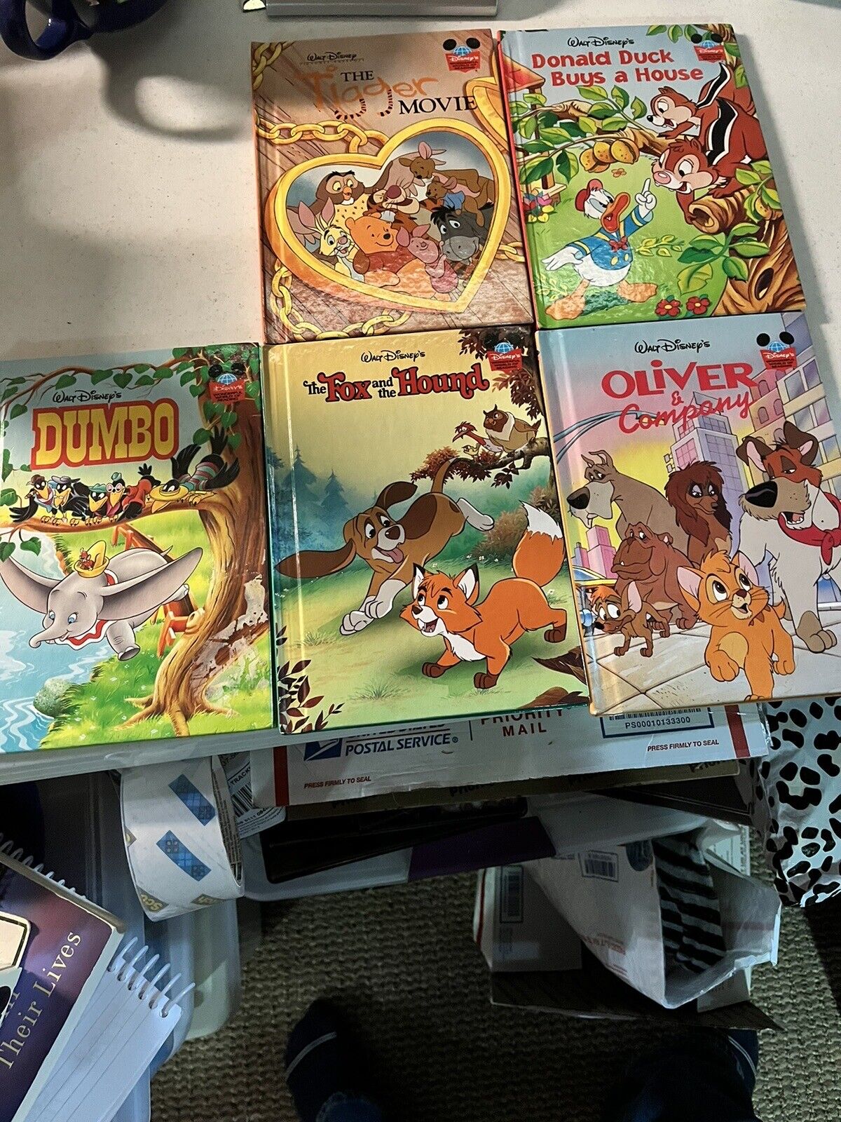 5 Walt Disney Books 