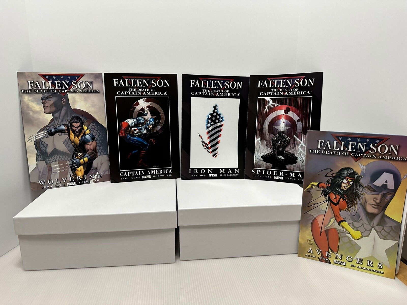 Fallen Son the Death of Captain America #1 2 3 4 5 Comic Book Set 1-5 Marvel