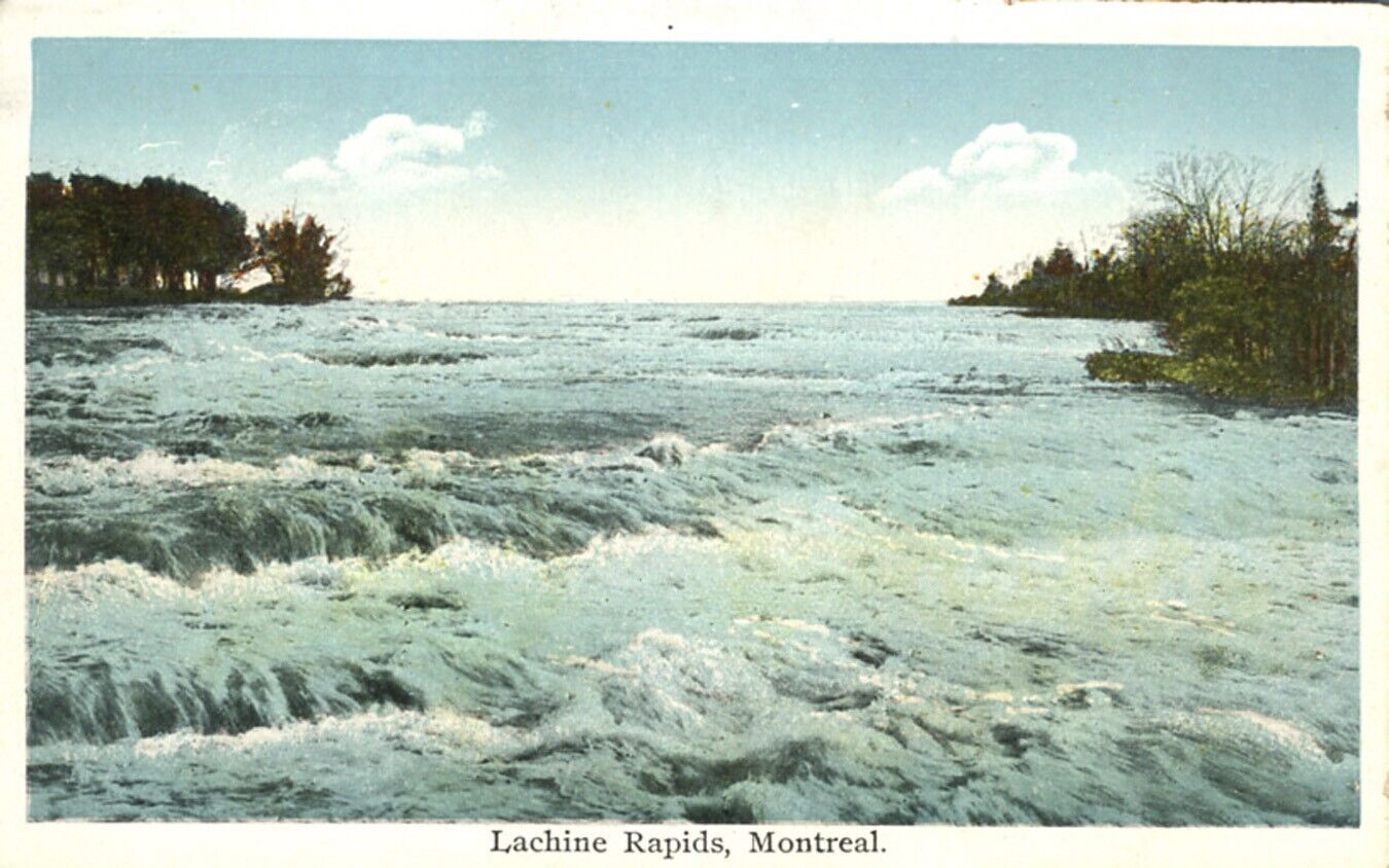 Lachine Rapids Montreal Quebec Canada 1906 UDB Postcard