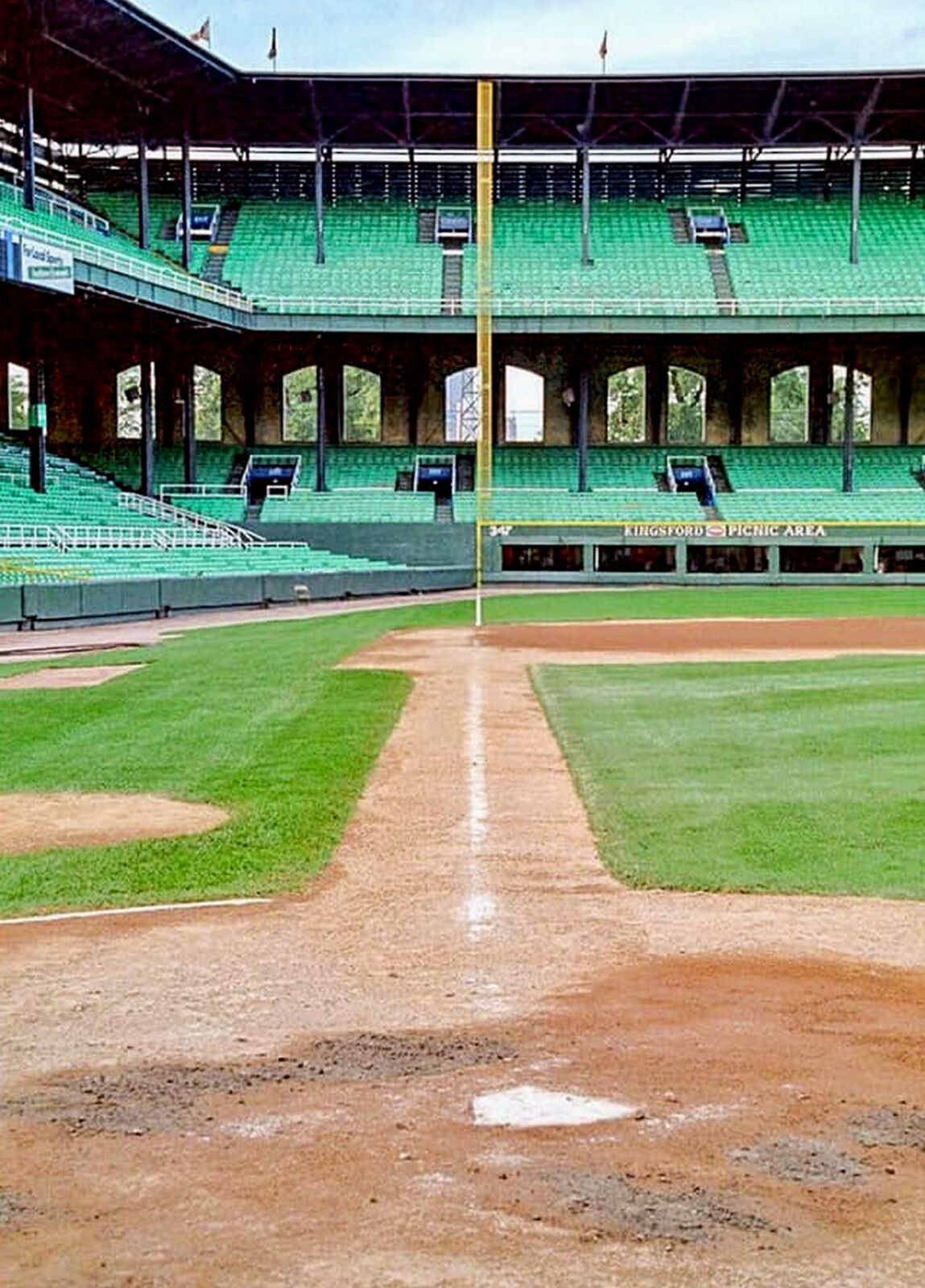 OLD COMISKEY PARK View Down 3rd Base Line PHOTO (200-v)