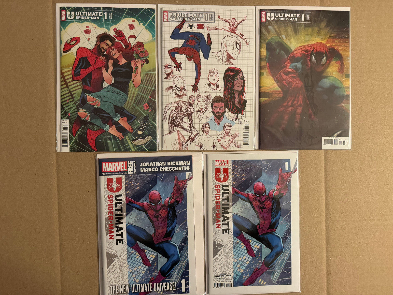 Ultimate Spider-Man #1  (2024) -- Lot of First Prints and Previews -- all NM
