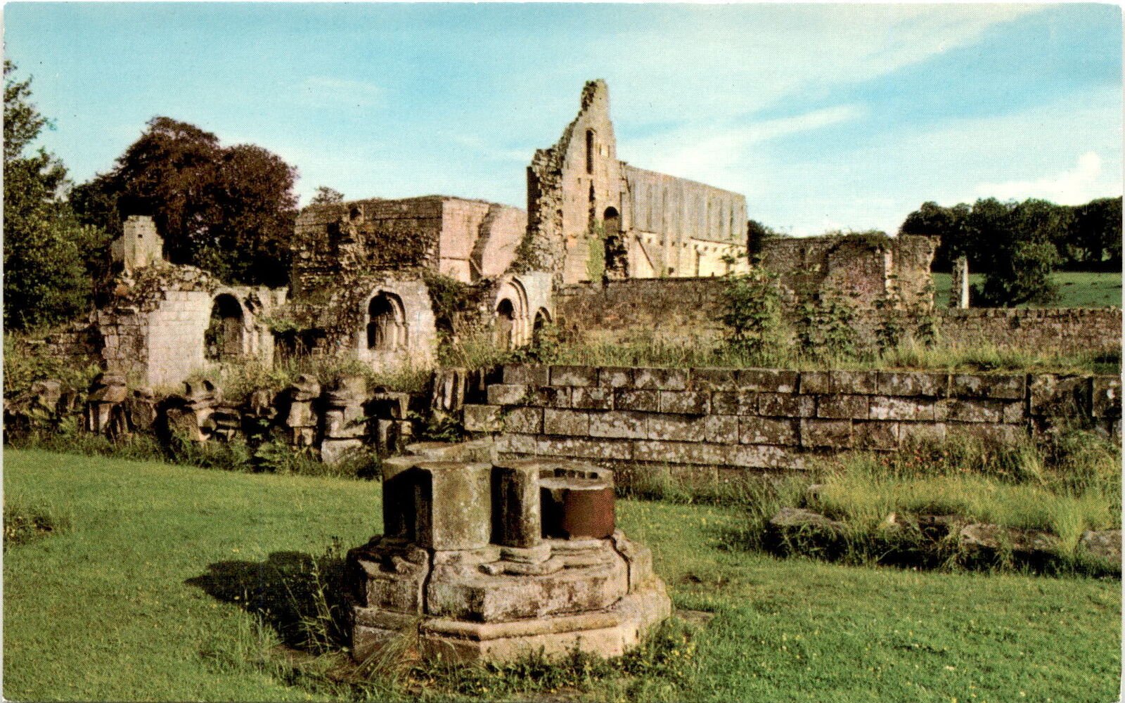 Jervaulx Abbey Monks Choir North Yorkshire England Cistercian monastery Postcard