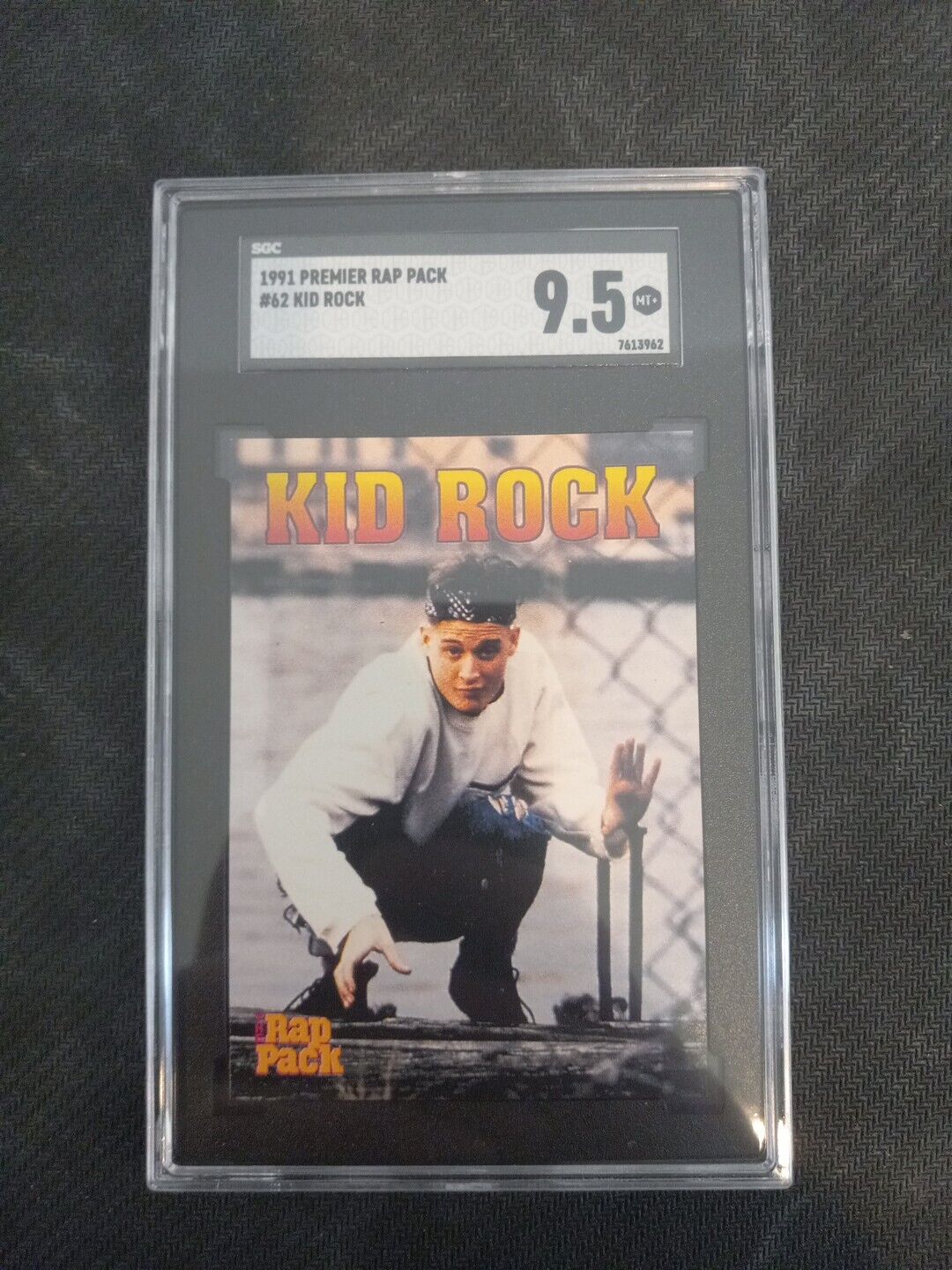 1991 Premier Rap Pack #62 Kid Rock SGC 9.5 Mint+ (Music)