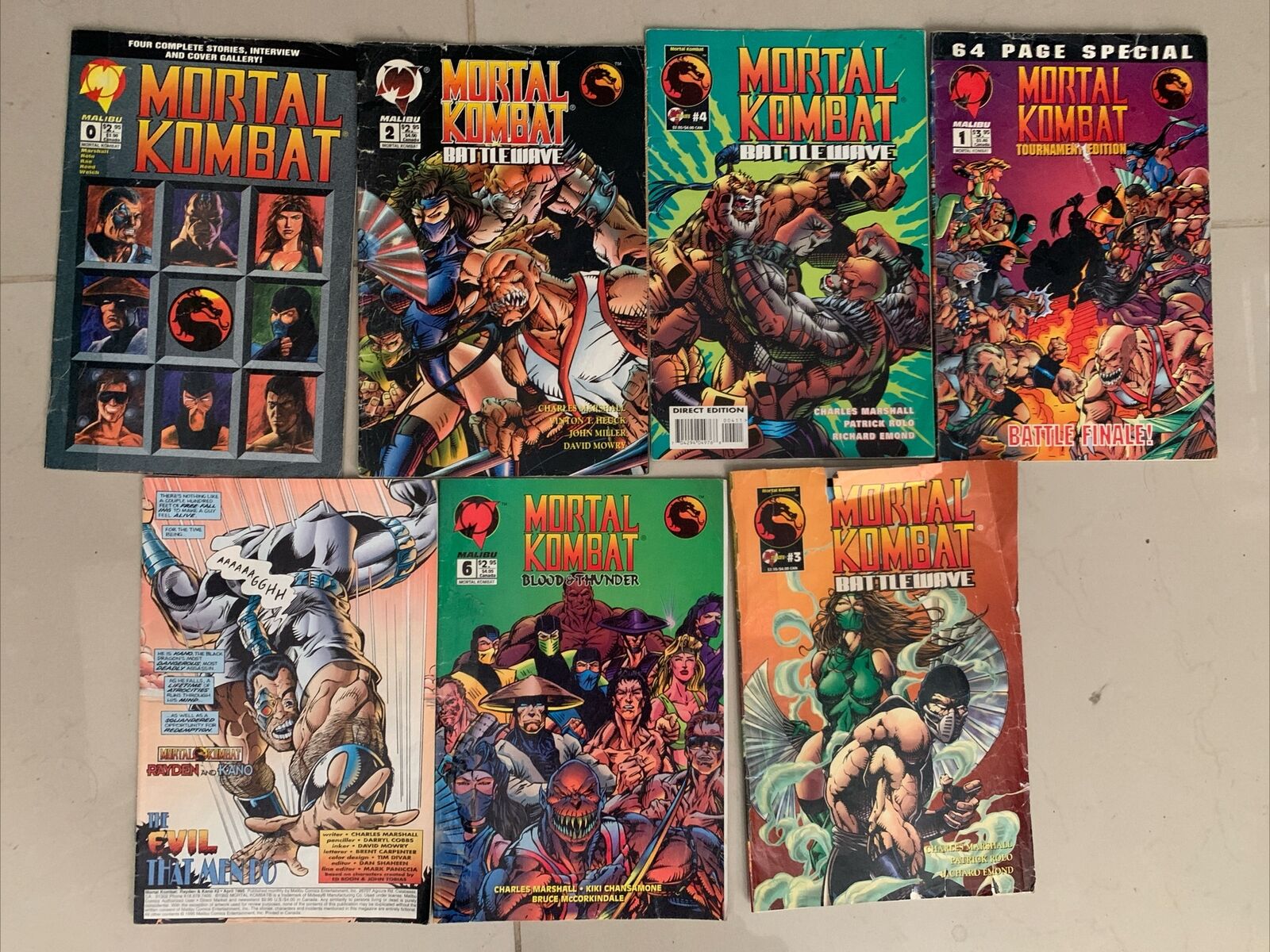 Set Mortal Kombat. Comics