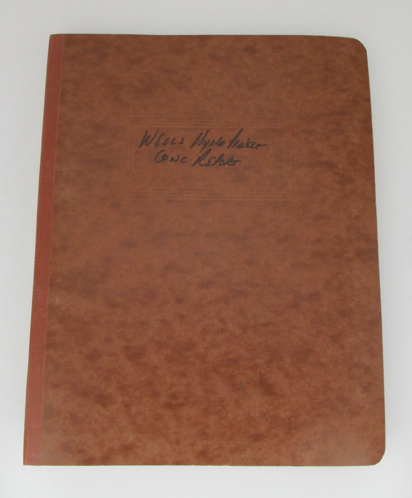 Vintage 1960\'s Wells Hydroelectric Project Dam Concrete Report in Brown Binder 