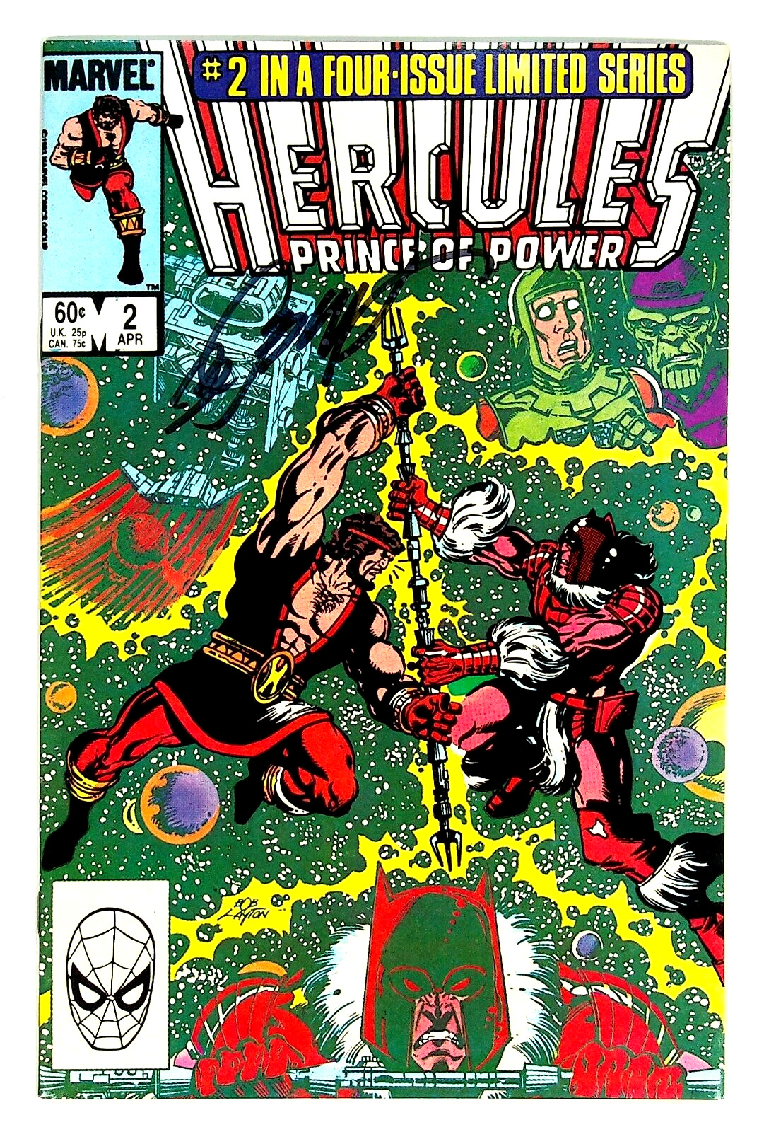 Hercules Prince of Power #2 Signed by Bob Layton Marvel Comics 1983