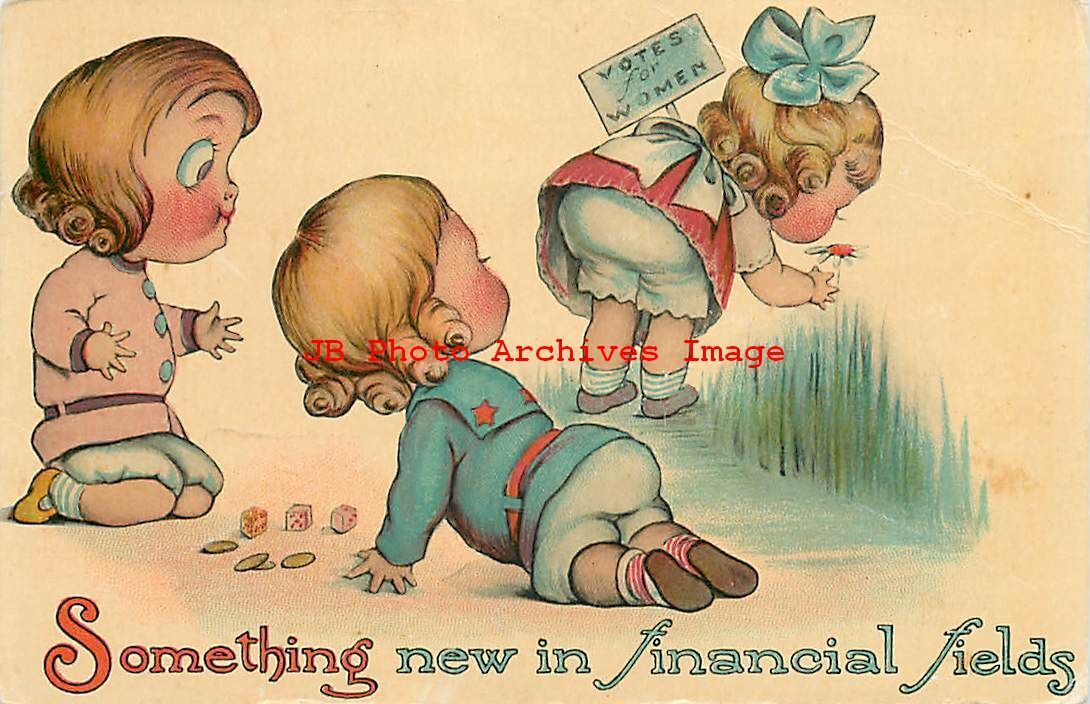 Suffragette, Votes for Women, Something New in Financial Fields, Theochrom