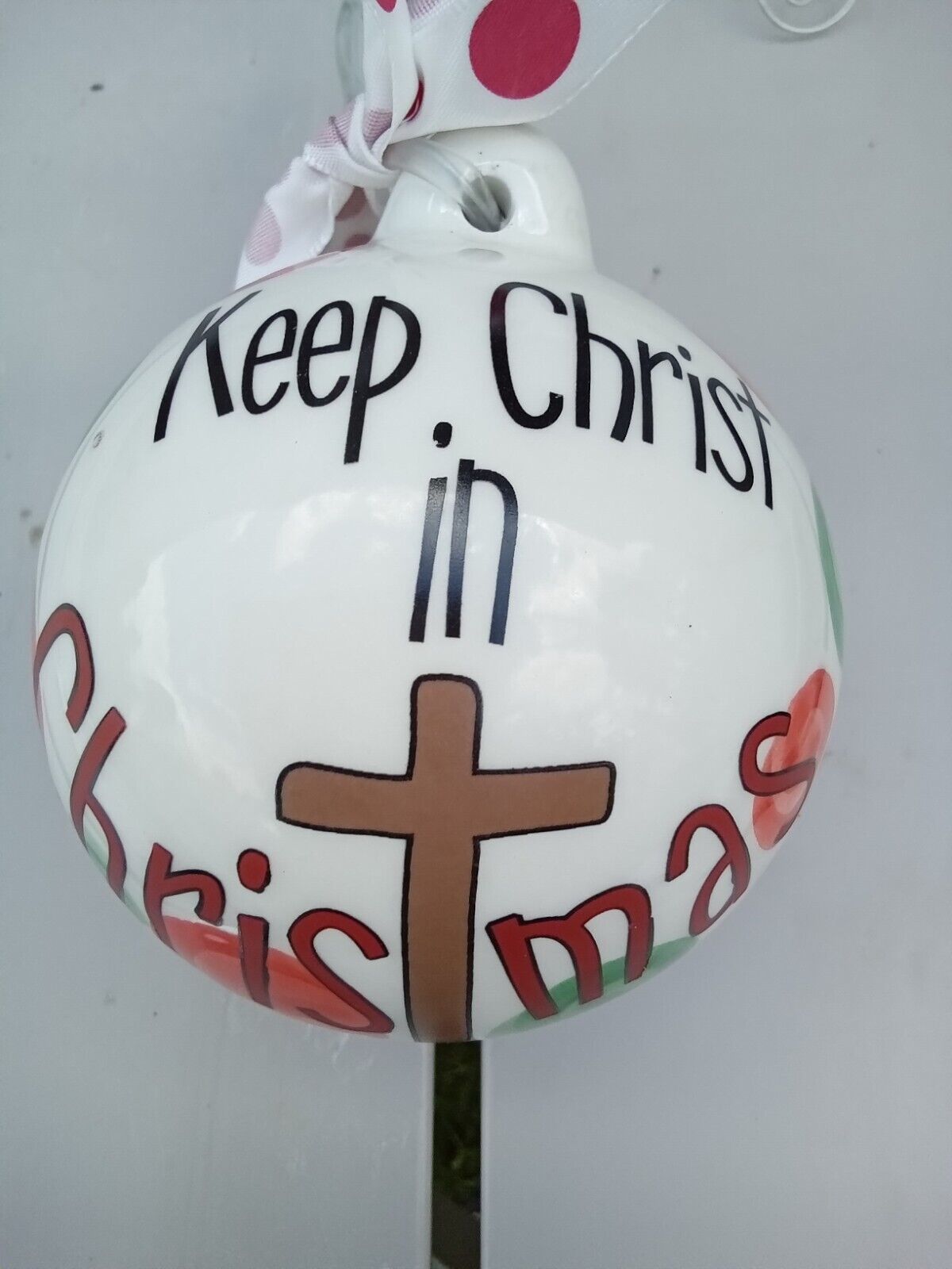 Christmas Ornament  \'Keep Christ in Christmas \