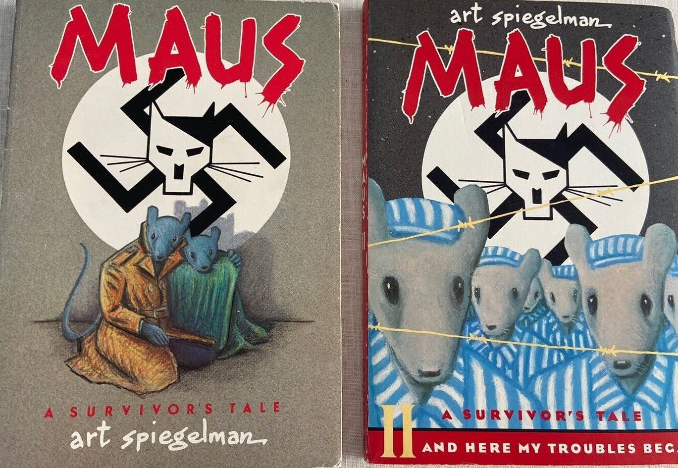Maus 1 & 2 by Art Spiegelman Two Volumes in slipcase