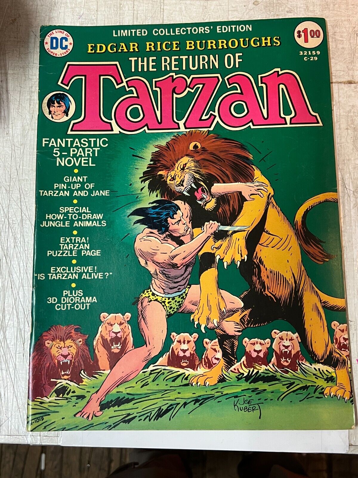 Limited Collectors Edition The Return of Tarzan; 1972 DC Treasury comic | Combin