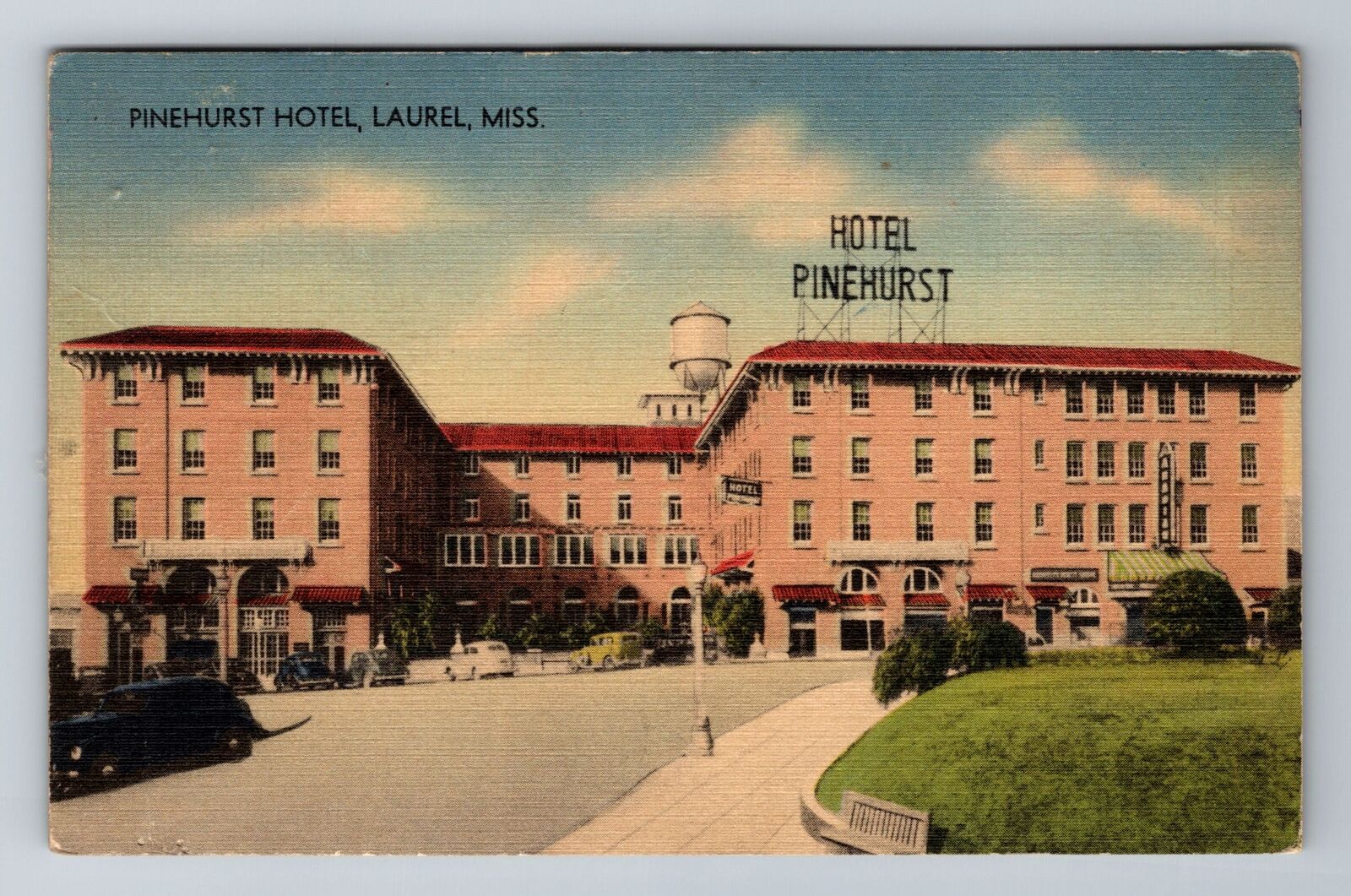 Laurel MS-Mississippi, Pinehurst Hotel, Advertising, Antique Vintage Postcard