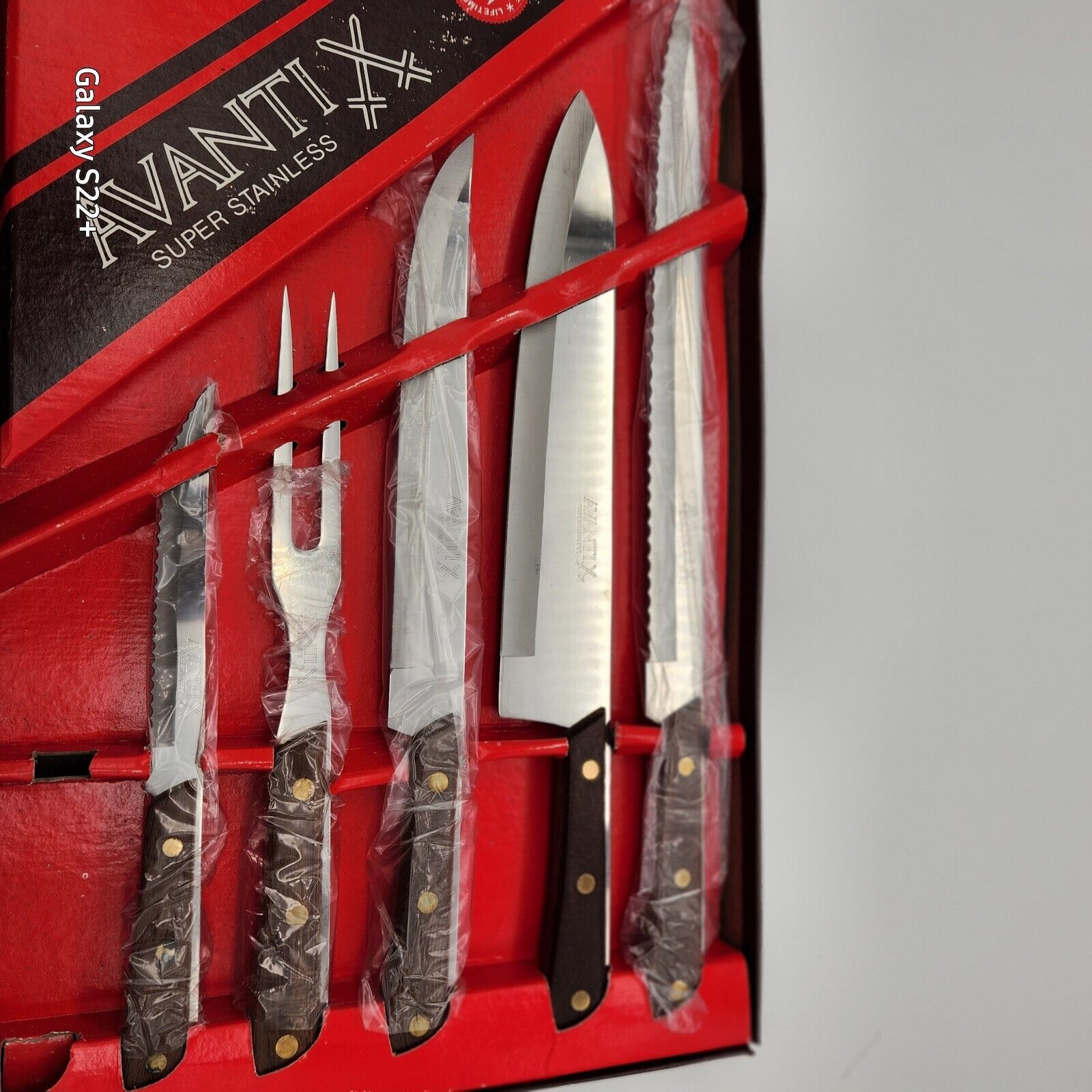 Vintage Avanti X Cutlery Set Life Time Super Stainless Steel  5 Piece GOURMET
