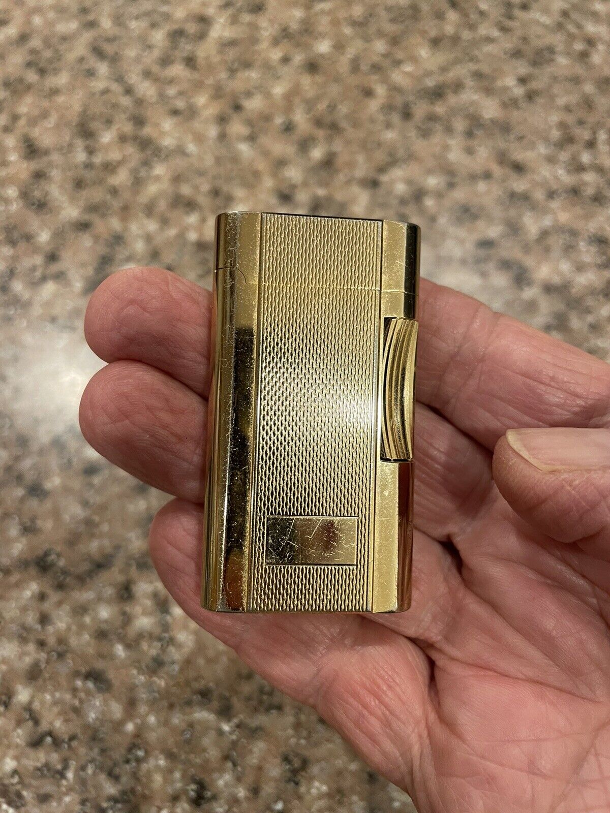 Vintage Zippo Contempo Butane Lighter NIB Gold Finish
