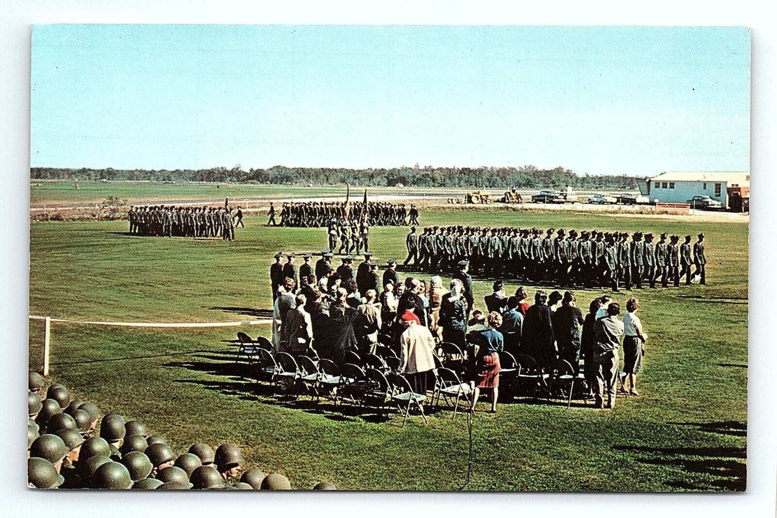 Ceremony End Training Cycle Fort Dix Soldiers Troops New Jersey NJ VTG Postcard