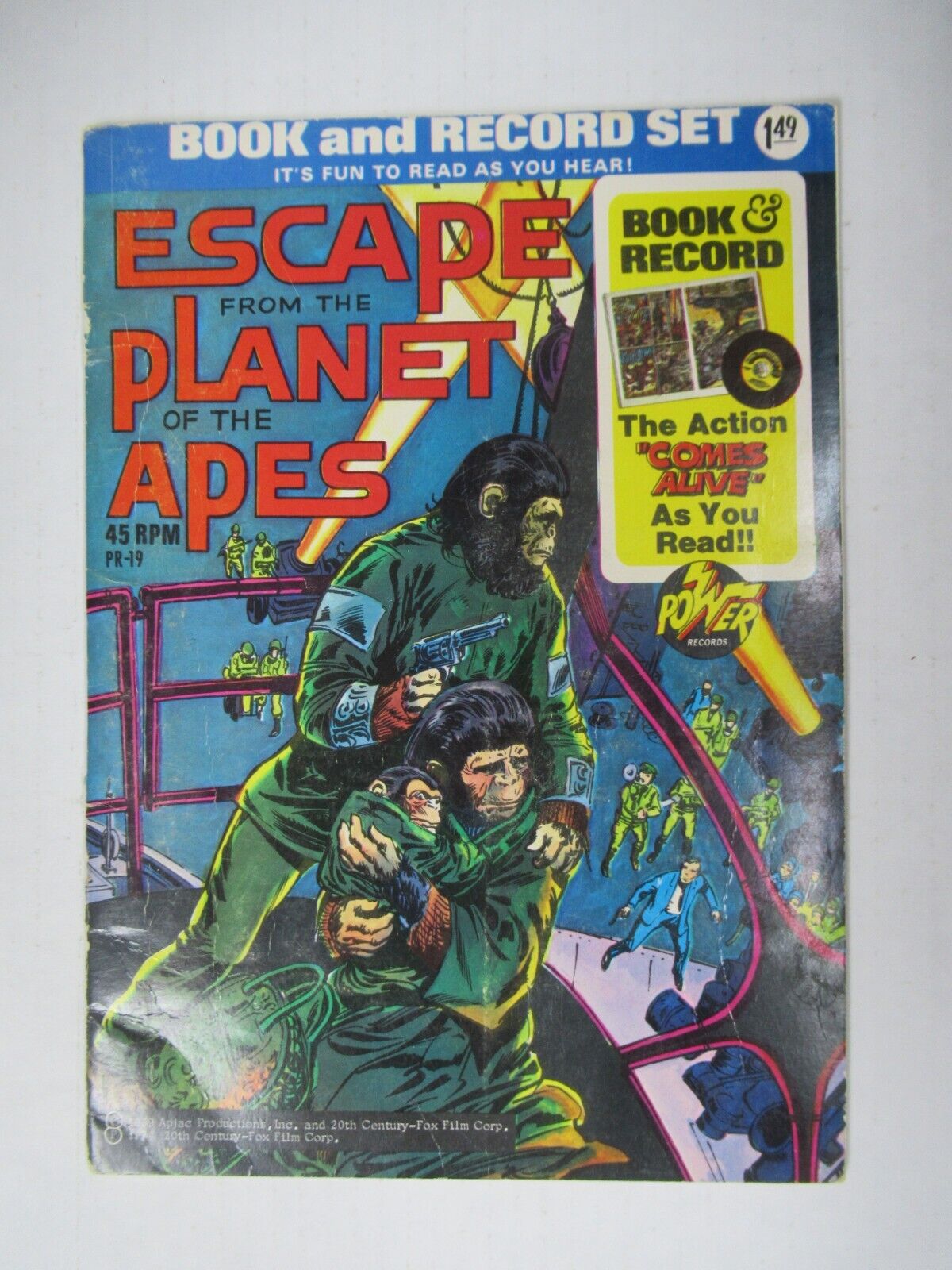 1974 Power Records Escape From Planet of the Apes Book & Record Set