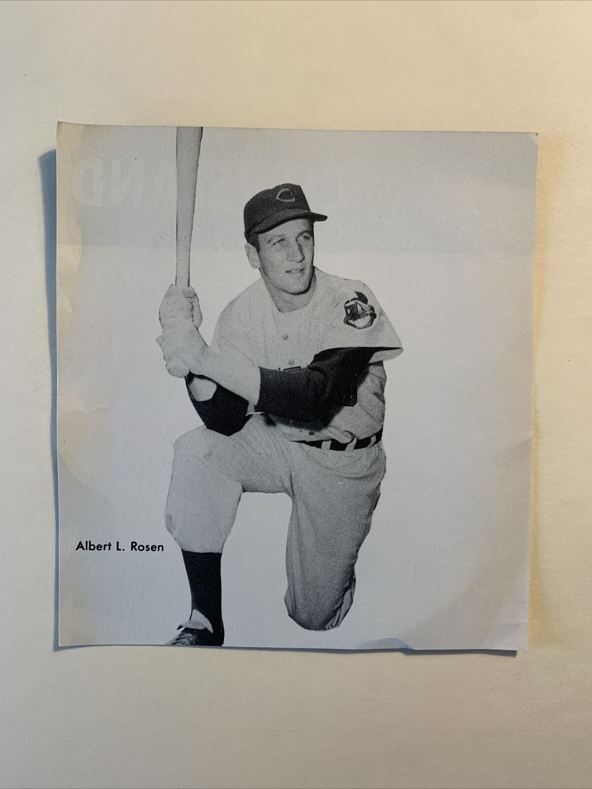 Al Rosen Cleveland Indians 1954 Baseball Vintage Pictorial 5X5 Panel