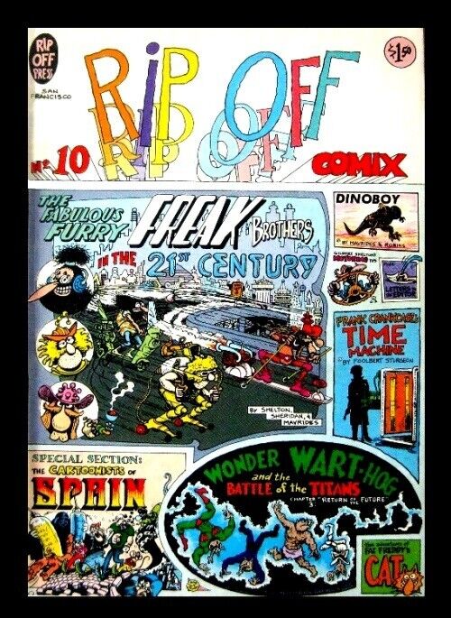 RIP OFF COMIX #10, SPRING 1982, GILBERT SHELTON, RIP OFF, UNDERGROUND COMIC NM