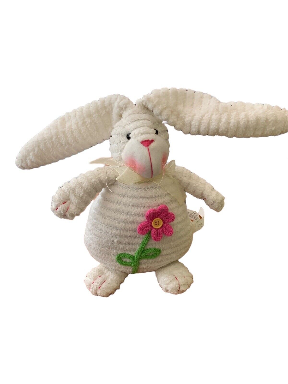Ganz Chenille Bunny Rabbit Shelf Sitter Easter Decoration 18\