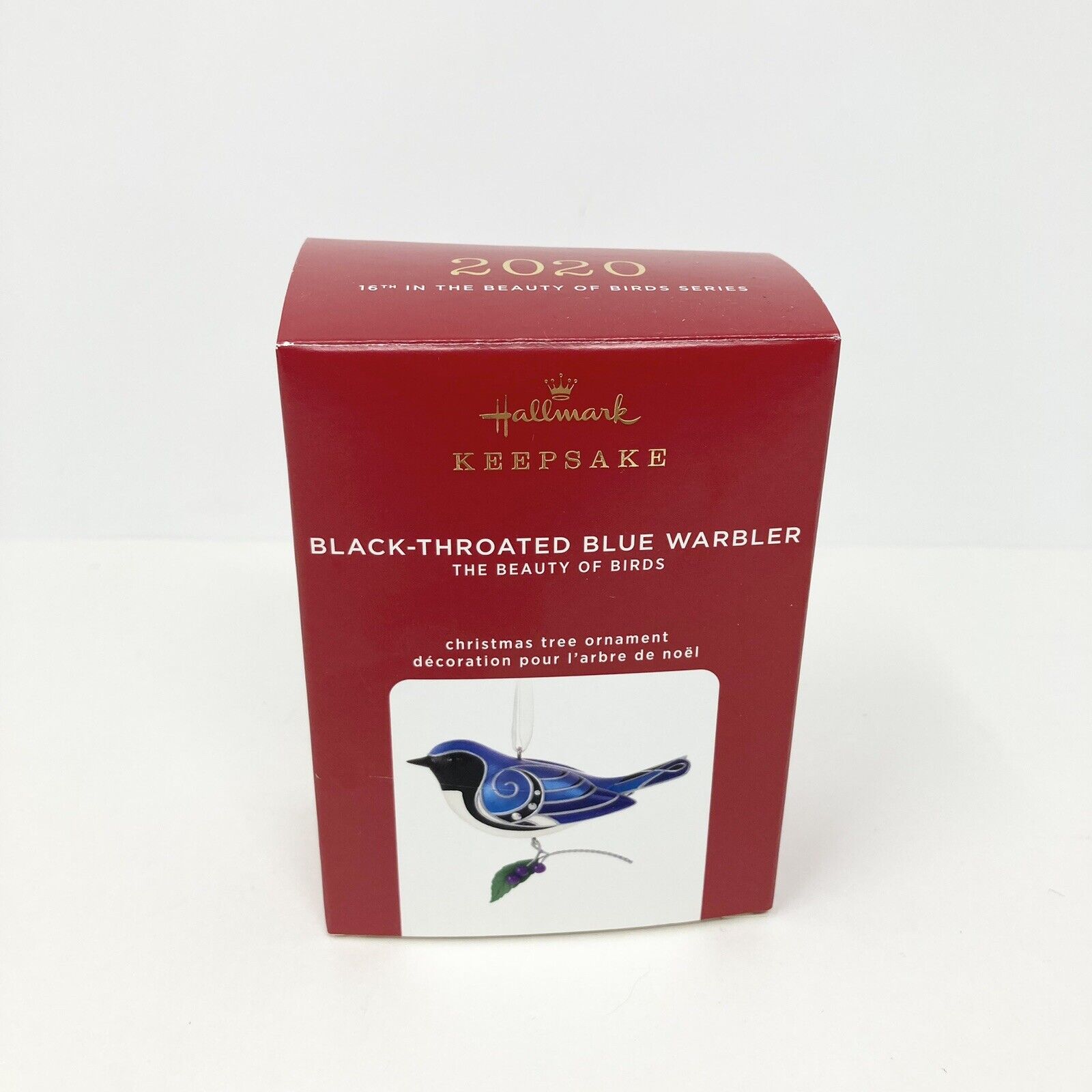 Hallmark Keepsake Ornament 2020 Beauty of Birds Black Throated Blue Warbler 16th