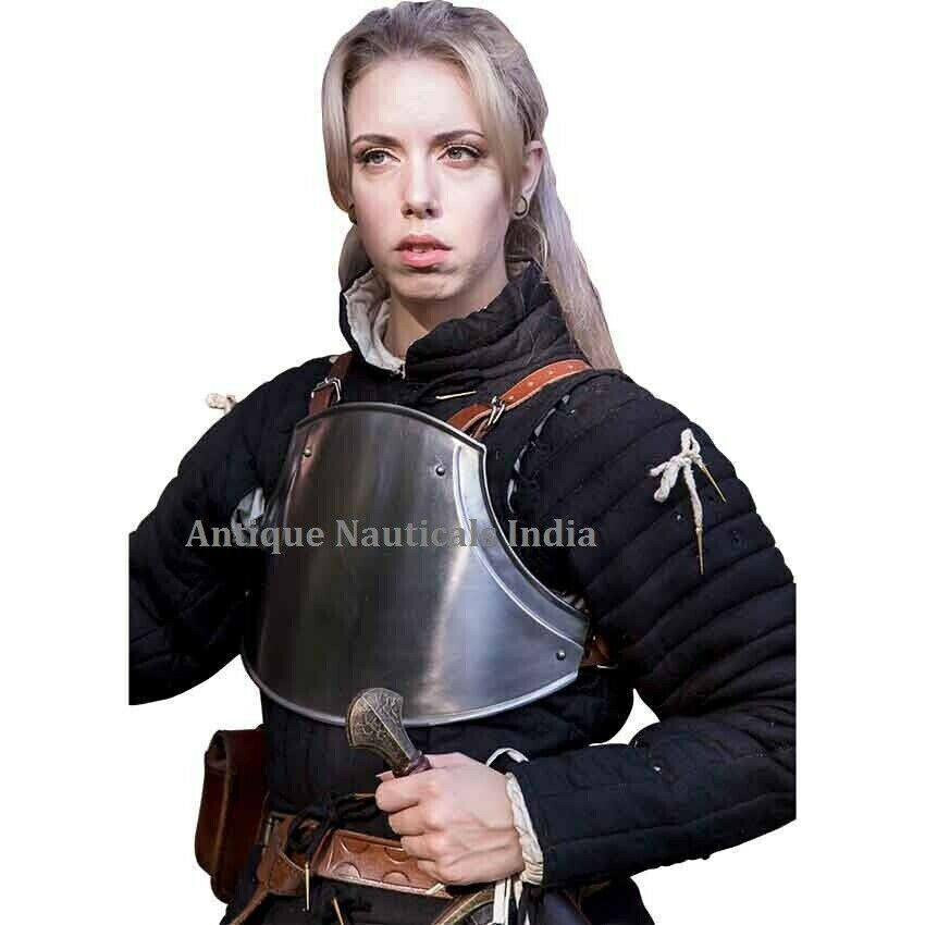 Medieval Upper Lady Breastplate SCA Larp Cuirass Knight Warrior Armor Cosplay