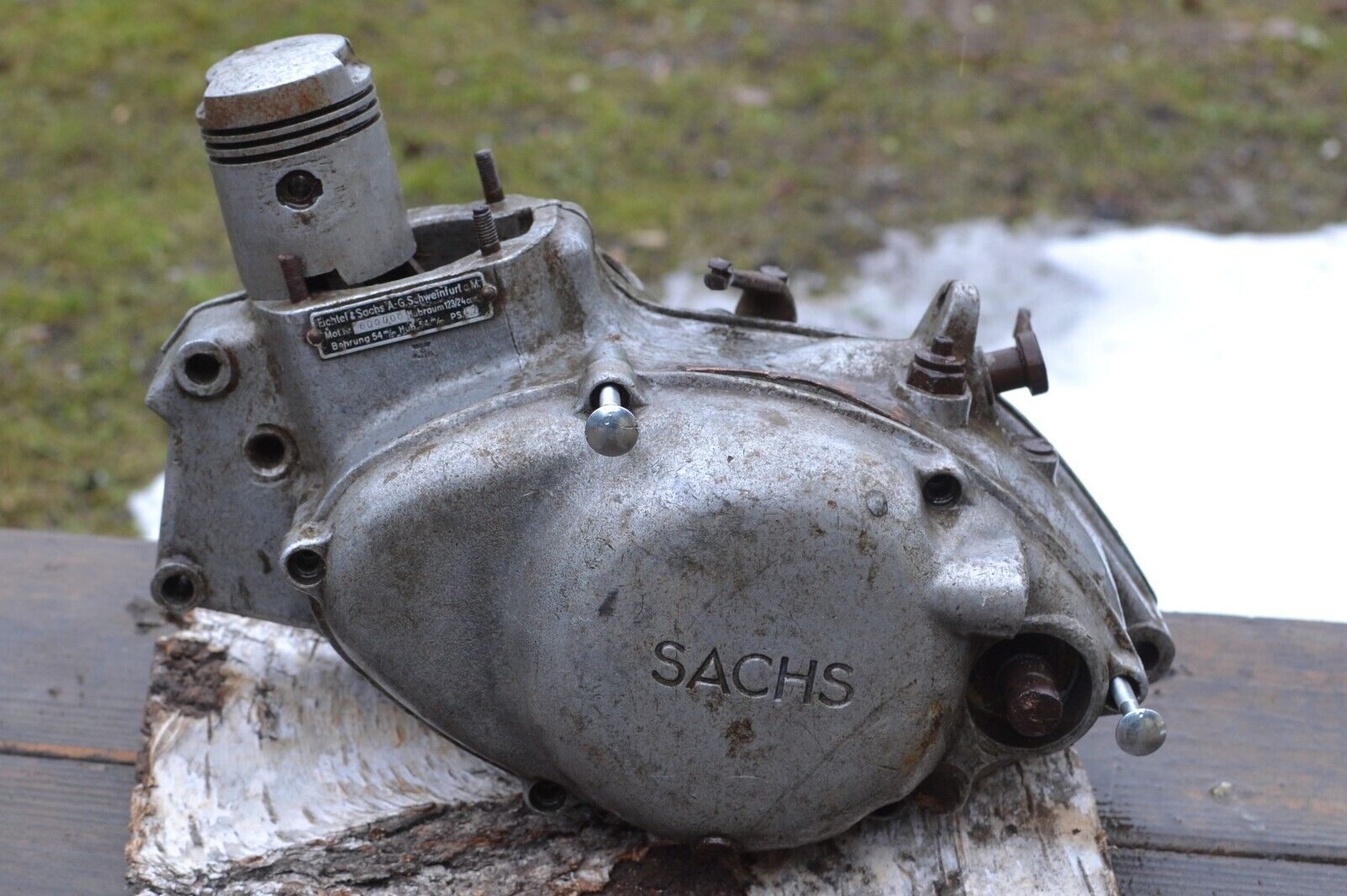 WW2 WWII Original German relic ,MOTORCYCLE ENGINE PART SACHS