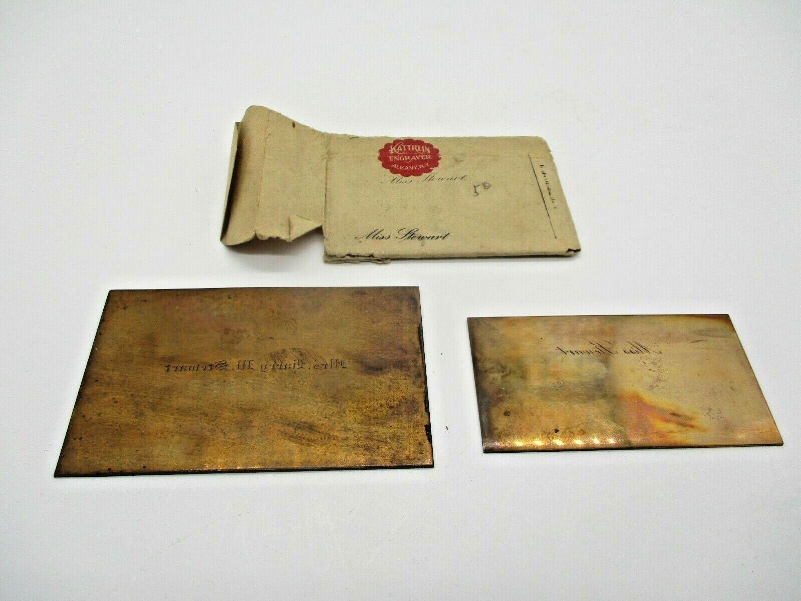 Vintage Engraved Copper Stamp \