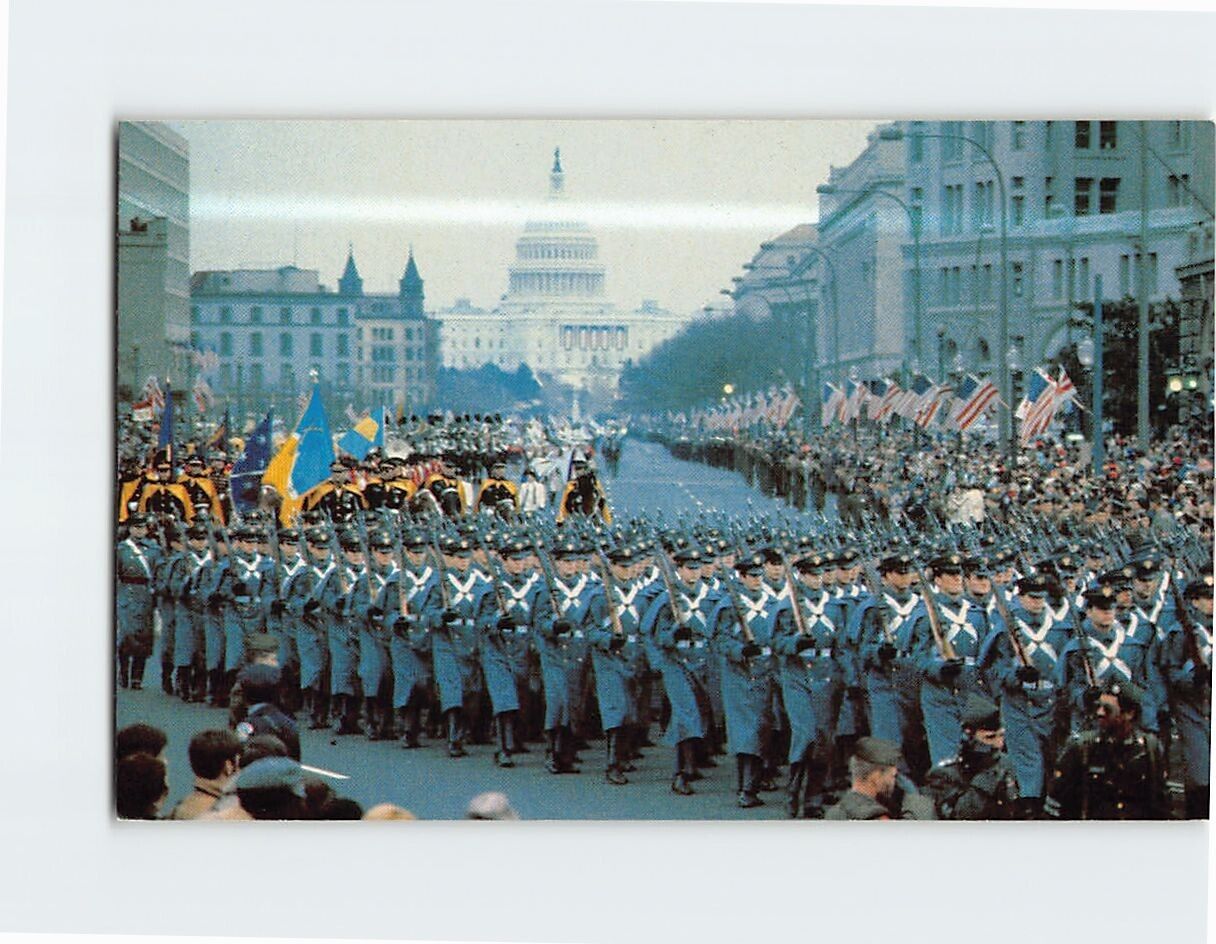 Postcard Pres. Reagan's Inaugural Parade Pennsylvania Avenue Washington DC USA