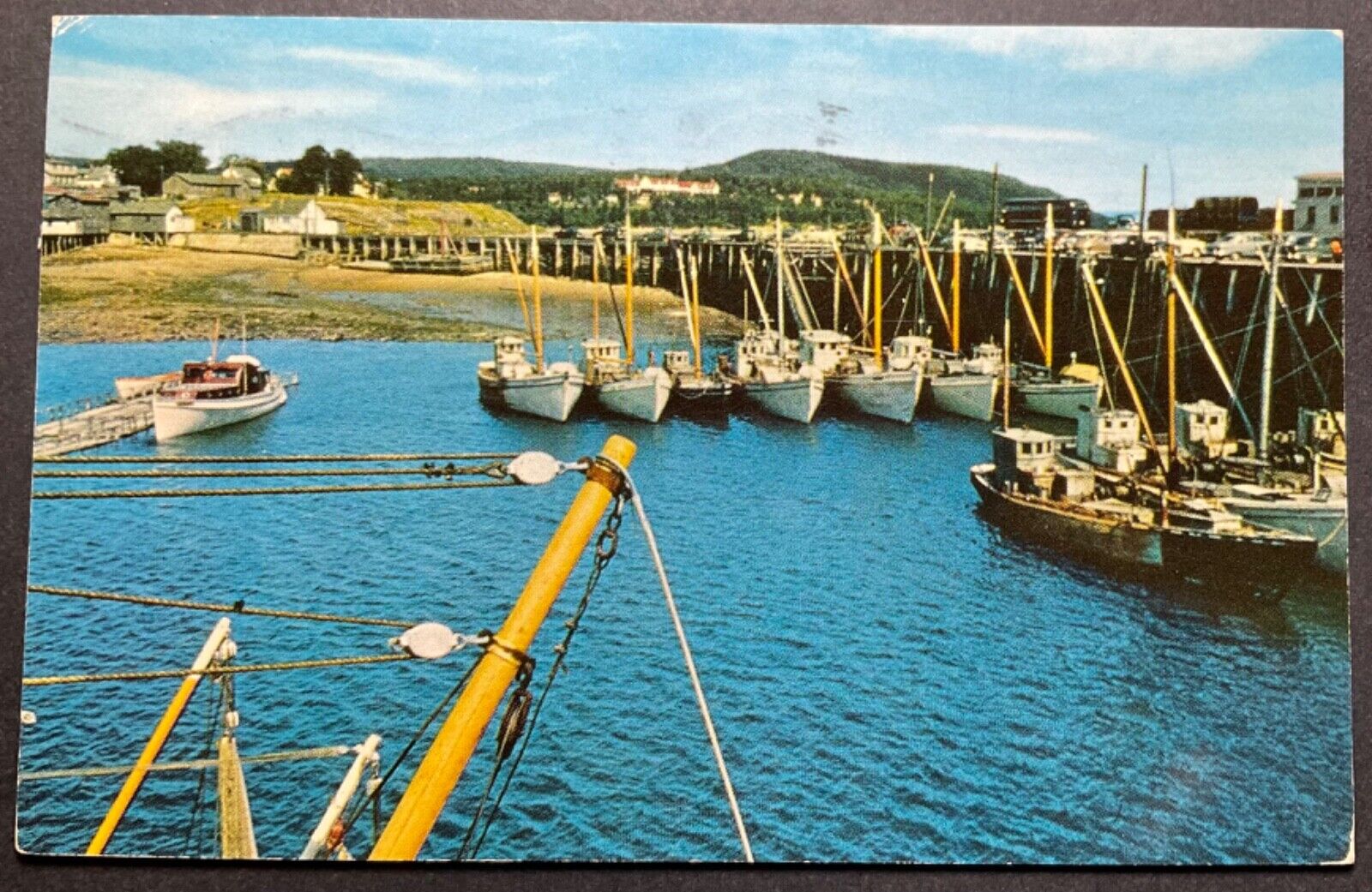 Canada Postcard The Famous Digby Scallop Fleet Posted 1955