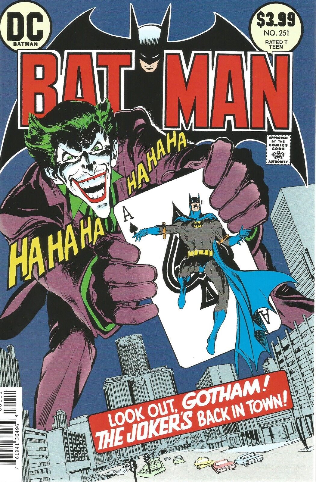 Batman #251 2020 Facsimile - Neal Adams Cover - Ships in Mylar Bag  NM+
