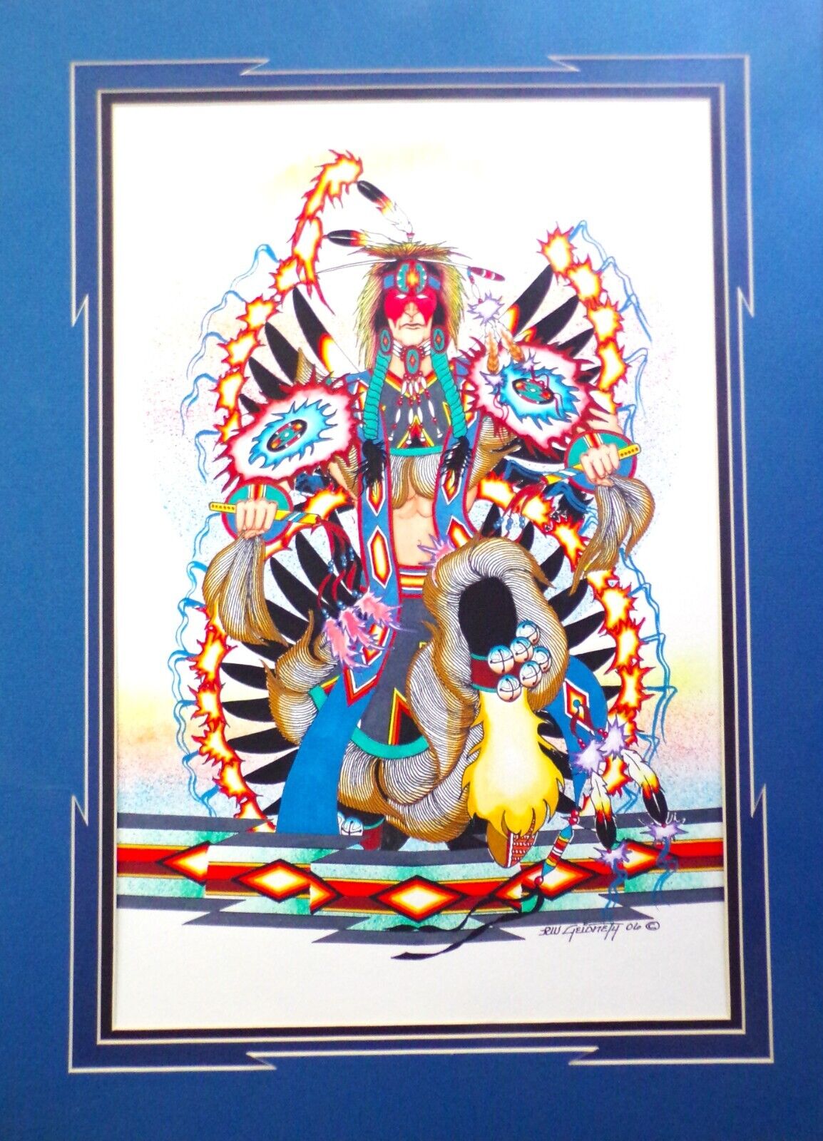 Original Native American Artwork by R.W. Geionety