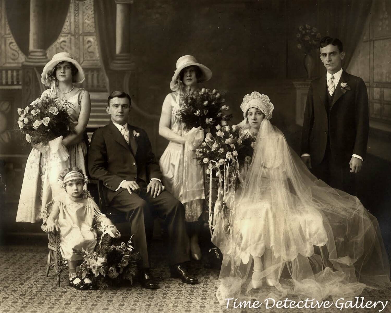A Vintage Wedding Party - Historic Photo Print
