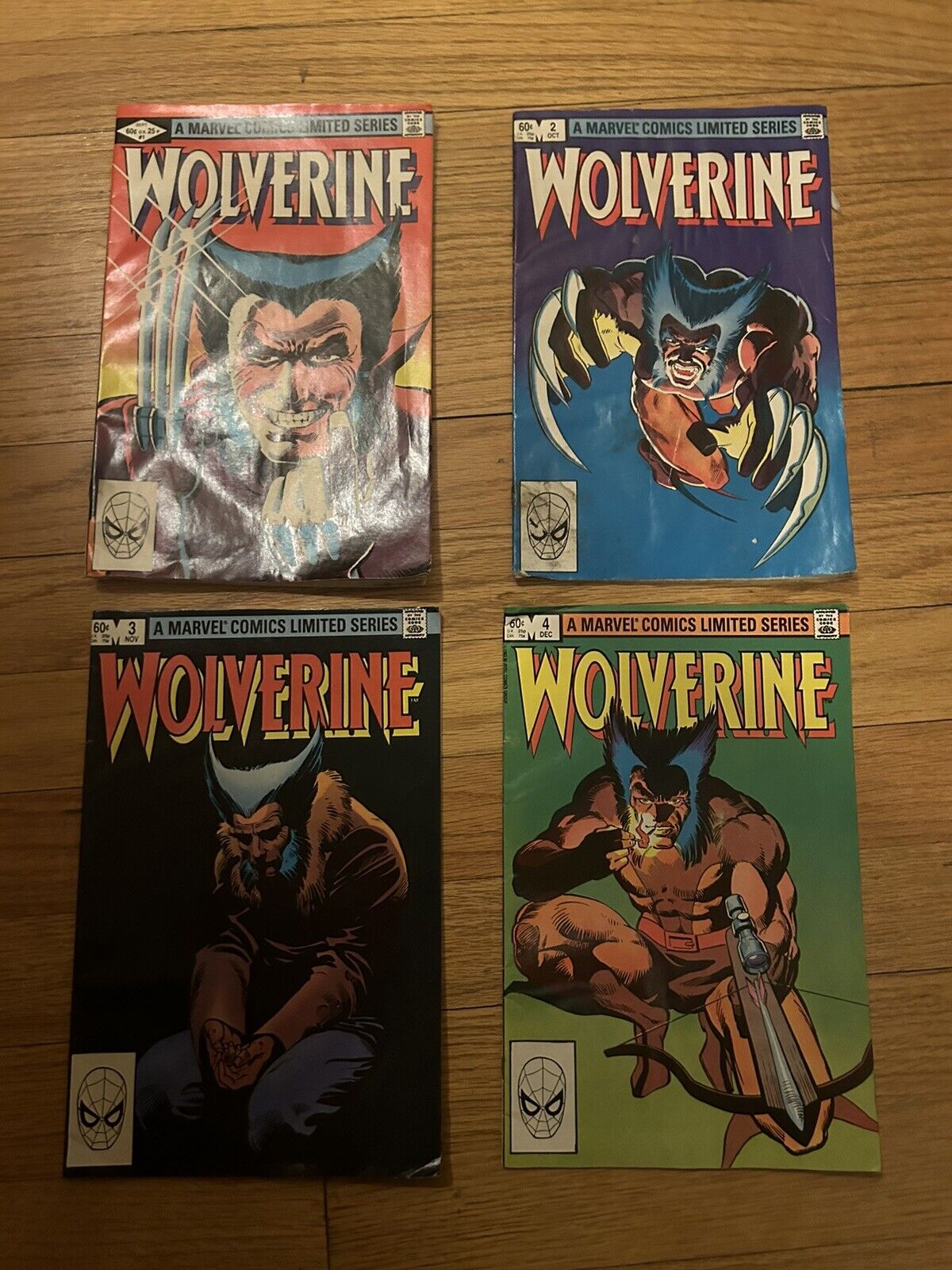 Wolverine Limited Series #1-4 1982 Water Damage