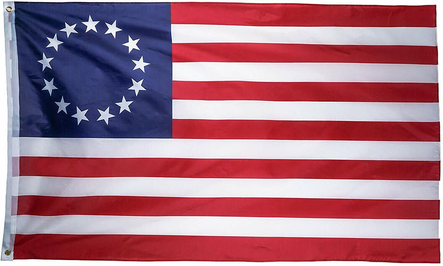 US Betsy Ross Flag 3X5 Ft American USA Historical 13 Star Flag Outdoor Indoor