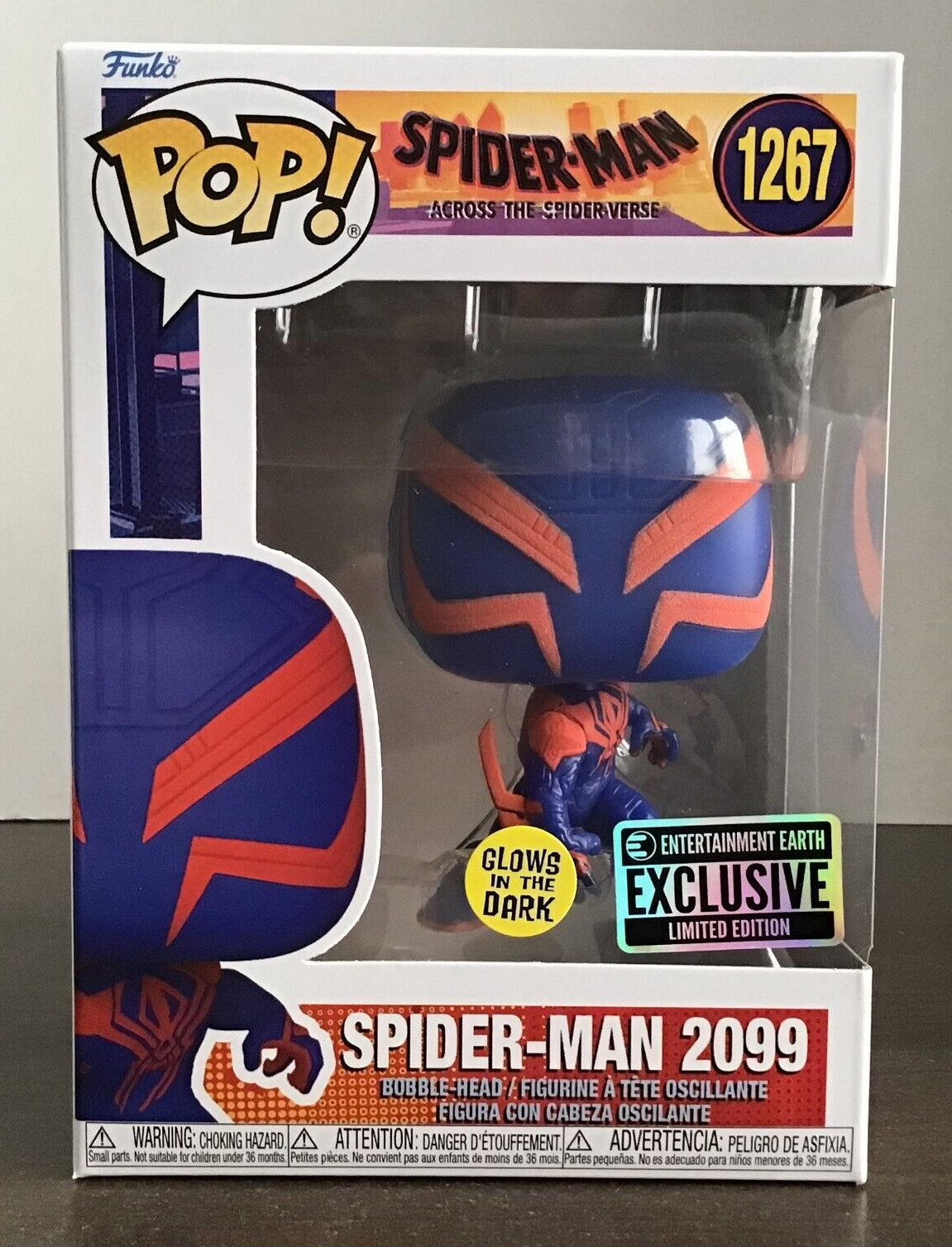 Funko Pop Spider Man: Across the Spider-Verse Spider-Man 2099 GITD Pop #1267