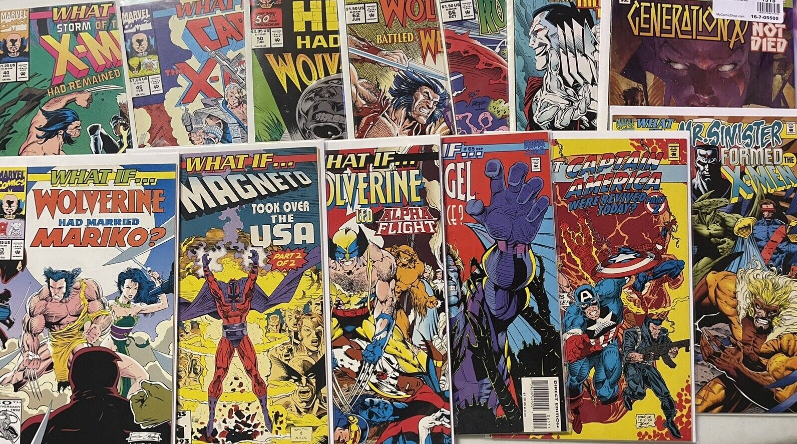 Marvel What if...? X-Men Lot Wolverine 13 Issues From #s 40-75, Includes #50