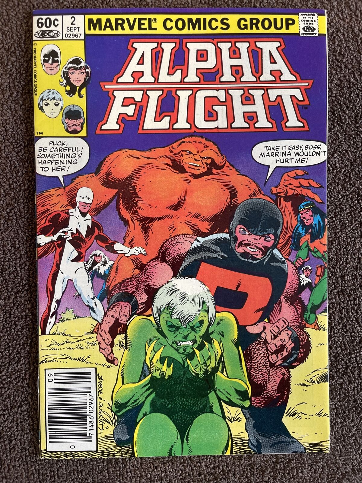 ALPHA FLIGHT  #2 (Marvel, 1983) 1st Master of the World ~ Newsstand