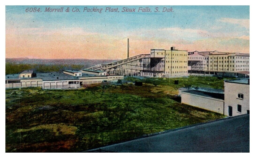 MORRELL & CO Packing Plant SIOUX FALLS, SD c1912 - Postcard