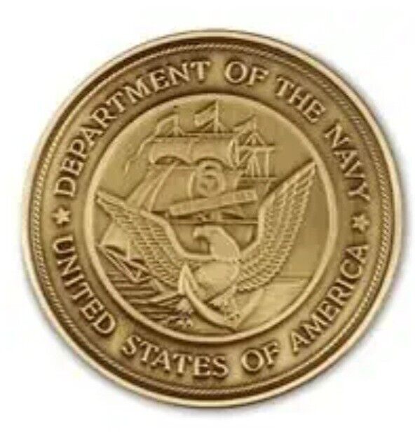 Navy Bronze Service Medallion New