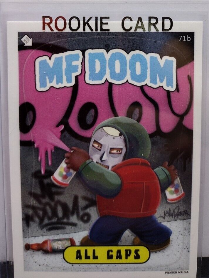 LAST ONE  MF DOOM Limited Edition GPK Garbage Pail Kids Style Art Card Doomsday