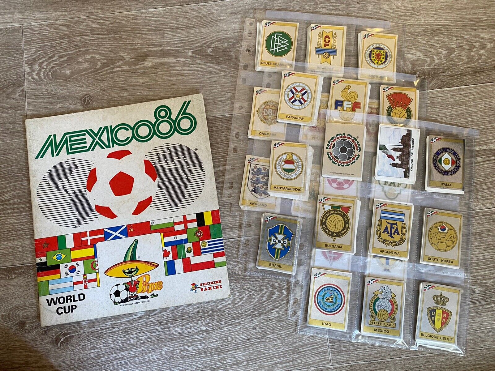 1986 Panini WC World Cup Mexico 86 - Empty Video Album + Complete Set