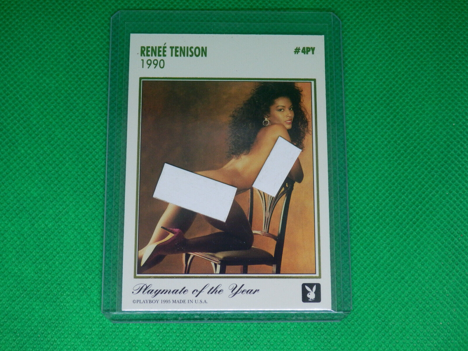 1995 PLAYBOY GOLD FOIL CARD-4PY RENEE\' TENISON