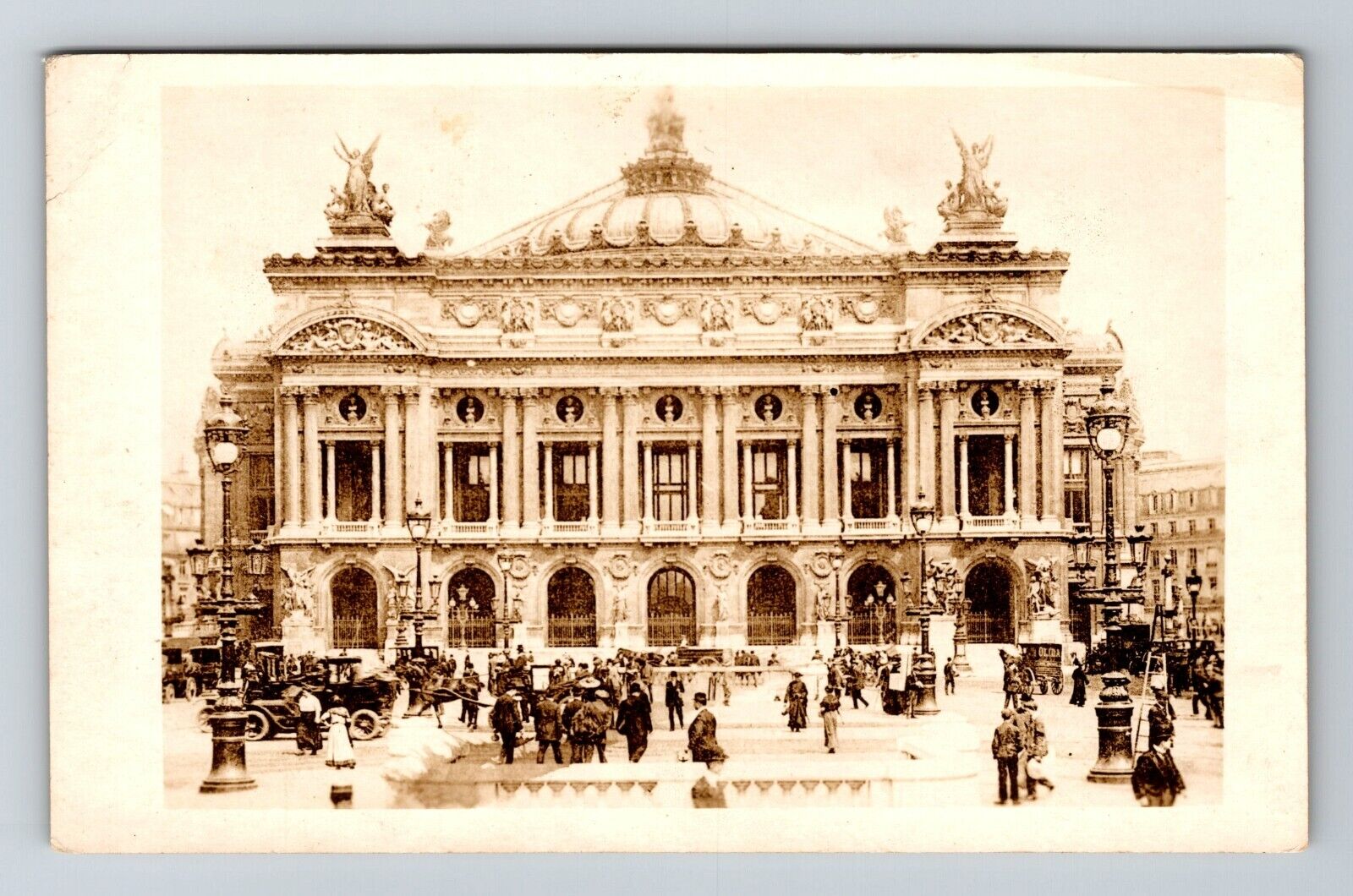 RPPC Paris France, Palais Garnier Real Photo Vintage Souvenir Postcard