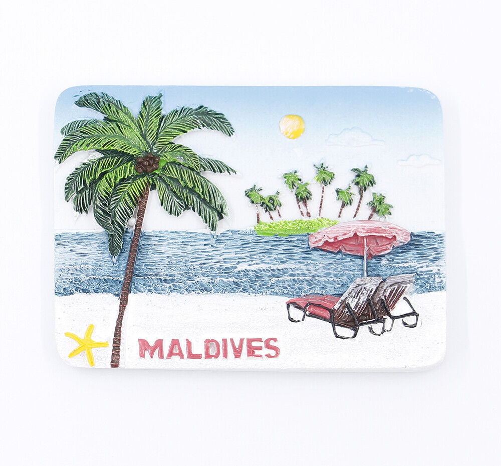 Maldives Fridge Magnet Tourist Souvenir Gift 3D Resin 5*7CM