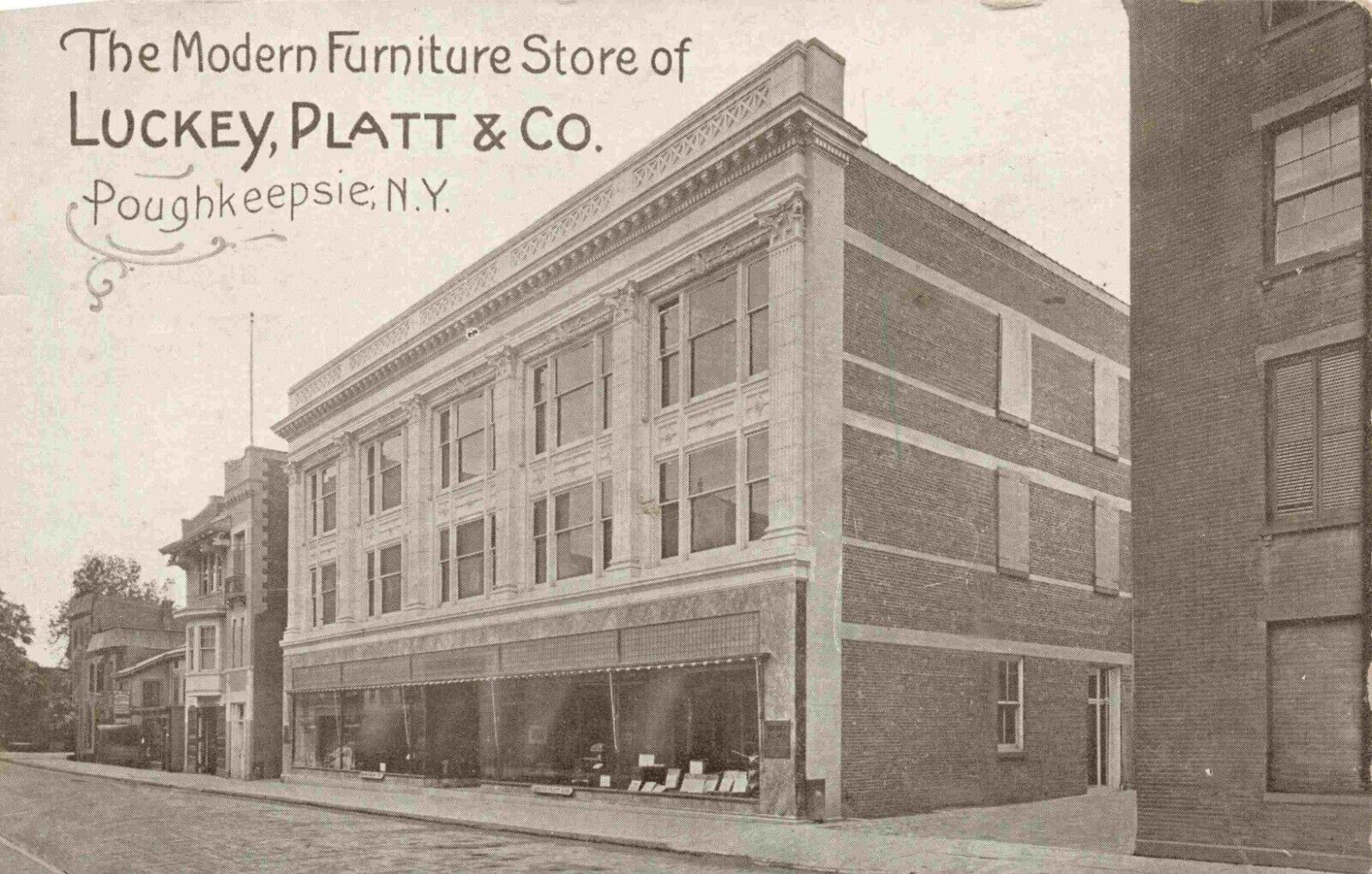 A View Of The Modern Furniture Store Of Luckey, Platt & Co, Poughkeepsie NY